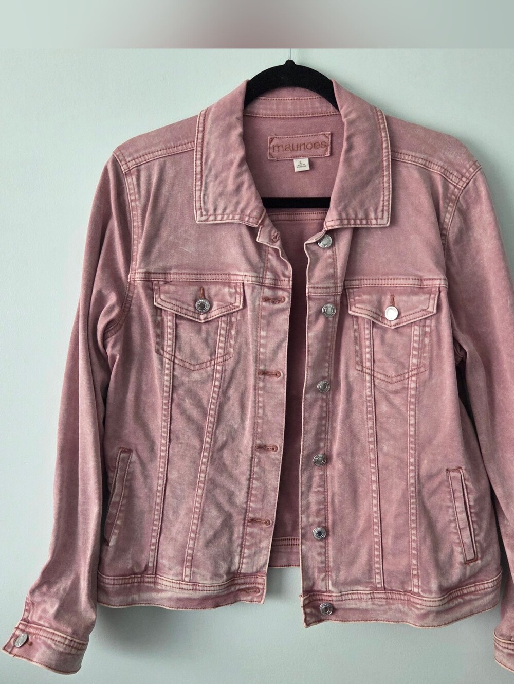 Maurices Pink Denim Jacket